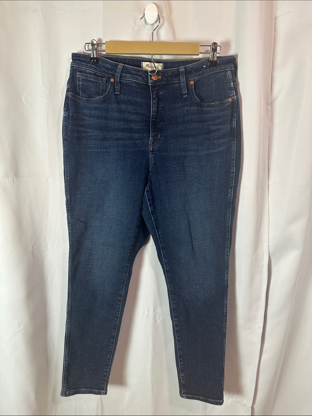 Madewell Curvy High-Rise Skinny Dark Wash Jeans - Size 31